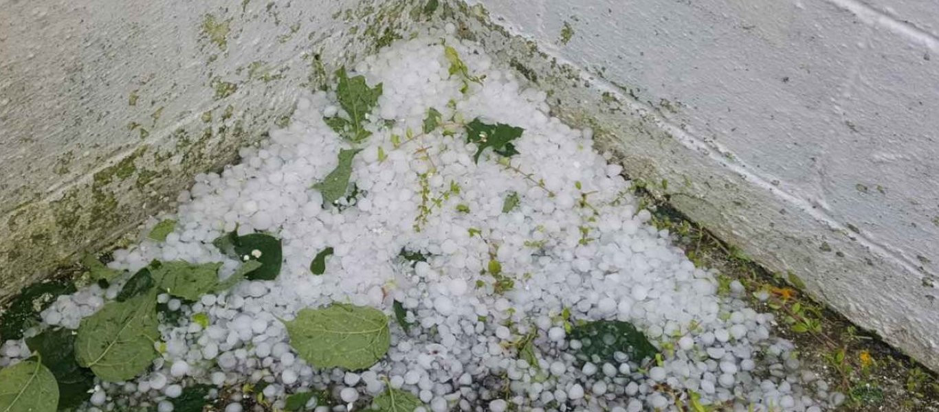 Ισχυρή χαλαζόπτωση έπληξε την Ξάνθη (φωτό, βίντεο)